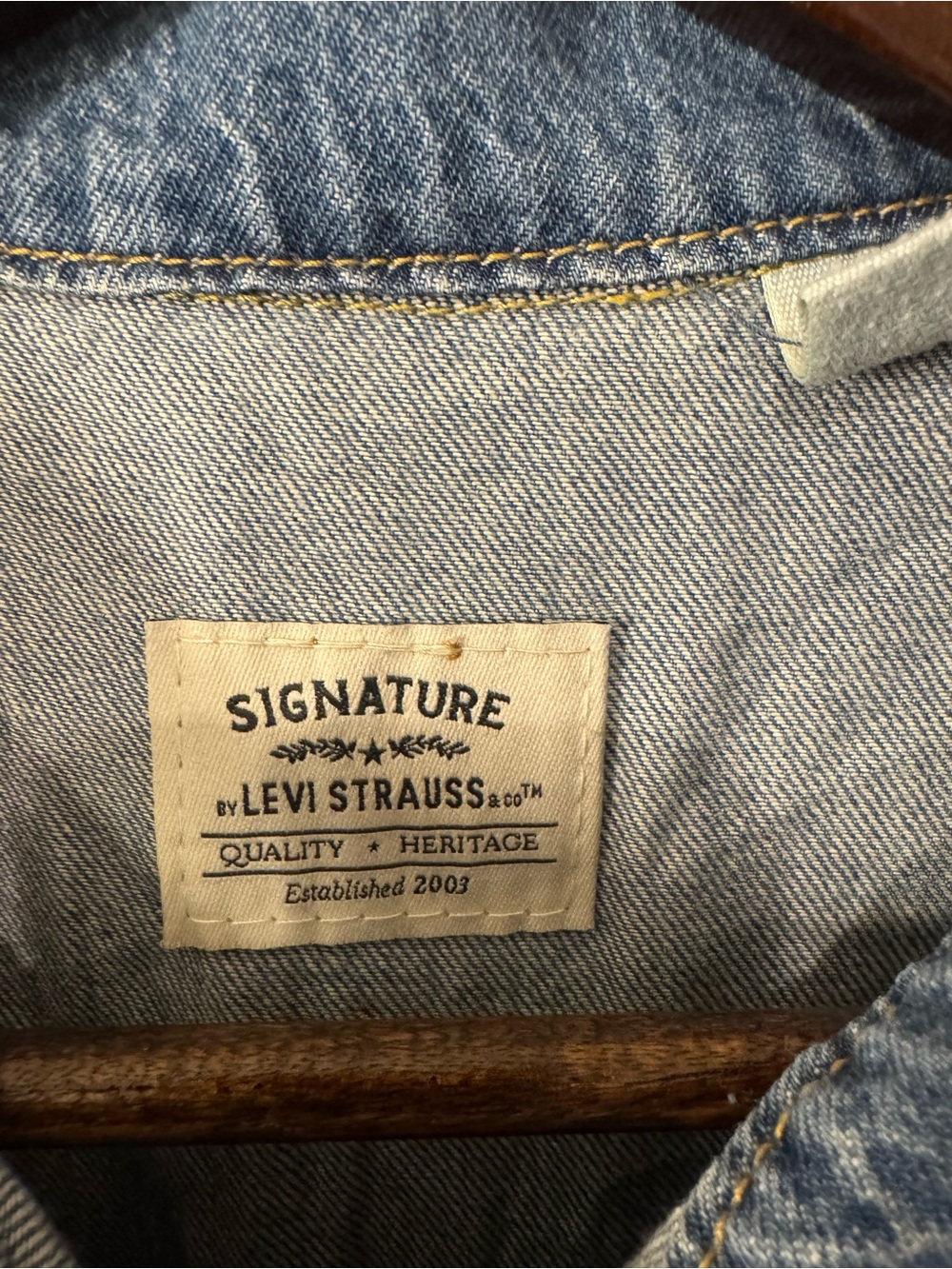 Levi Strauss Signature Women’s Denim Shirt Dress Short Sleeve Size M - Picture 4 of 10